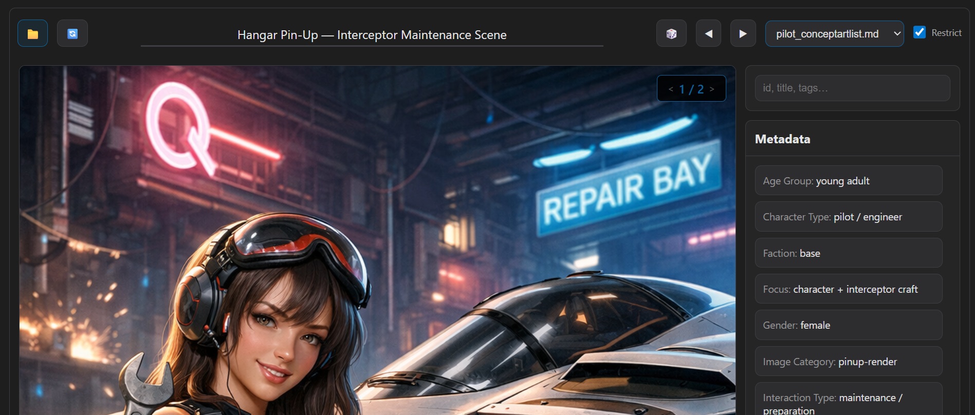 Asset Viewer UI Refinement Snapshot