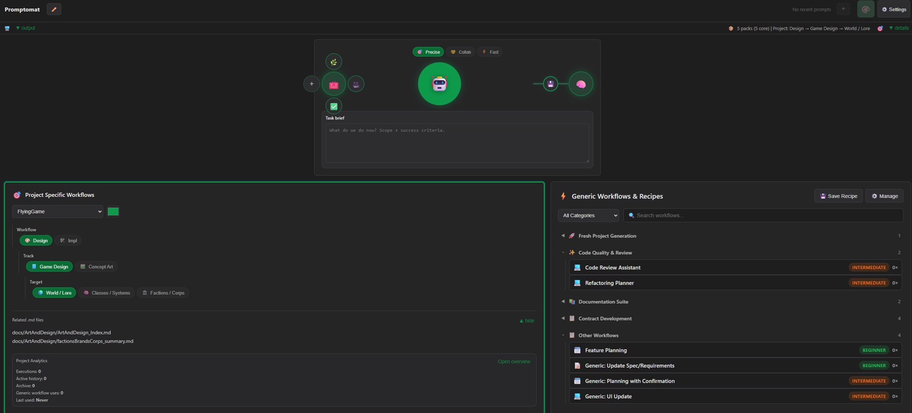 Promptomat growth sprint snapshot after three days of development changes